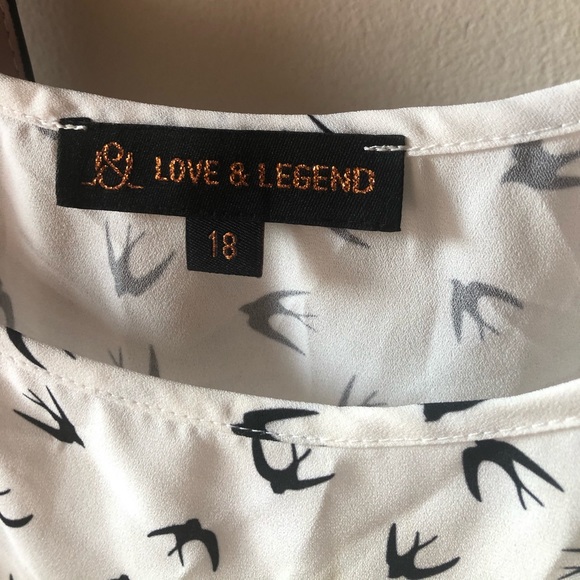 Sparrow pattern spaghetti strap cami - Picture 3 of 4